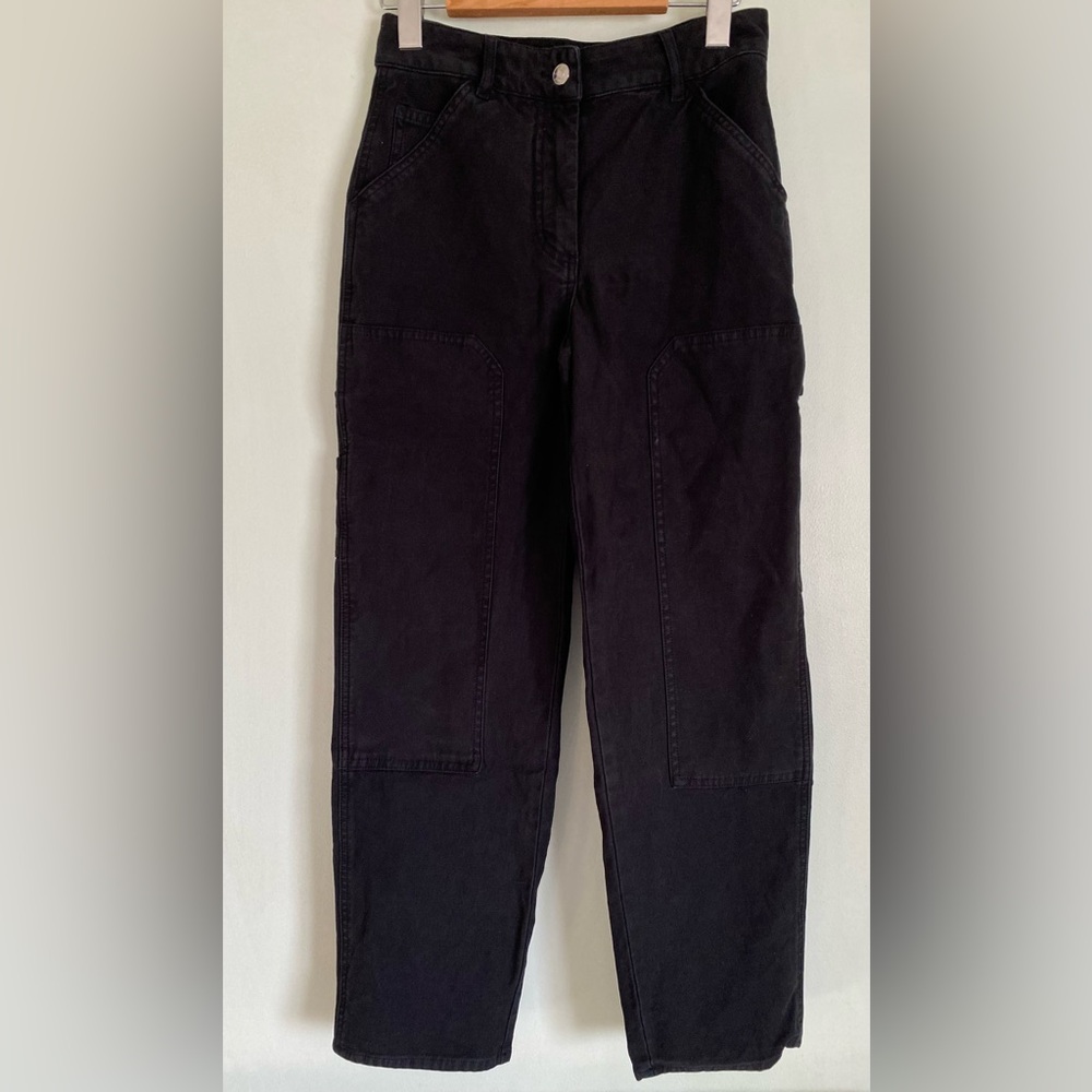 Wilfred Free Aritzia Brennan Carpenter Black Pants Size 0 Pockets Loop Cotton - Picture 10 of 16